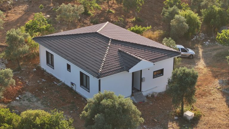 Bodrum Kızılağaç 115 m2 Hafif Çelik ev projesi