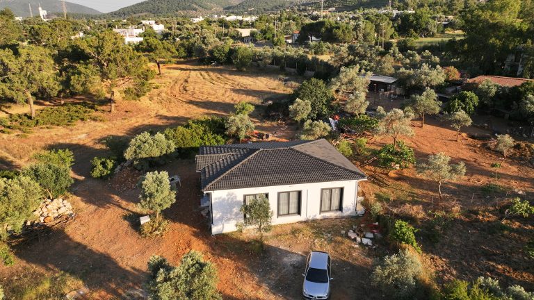 Bodrum Kızılağaç 115 m2 Hafif Çelik ev projesi
